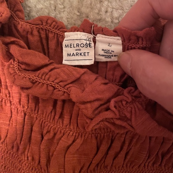 NWOT Women's Melrose and Market Crochet Camisole Rusty Orange Sz L - Picture 4 of 4